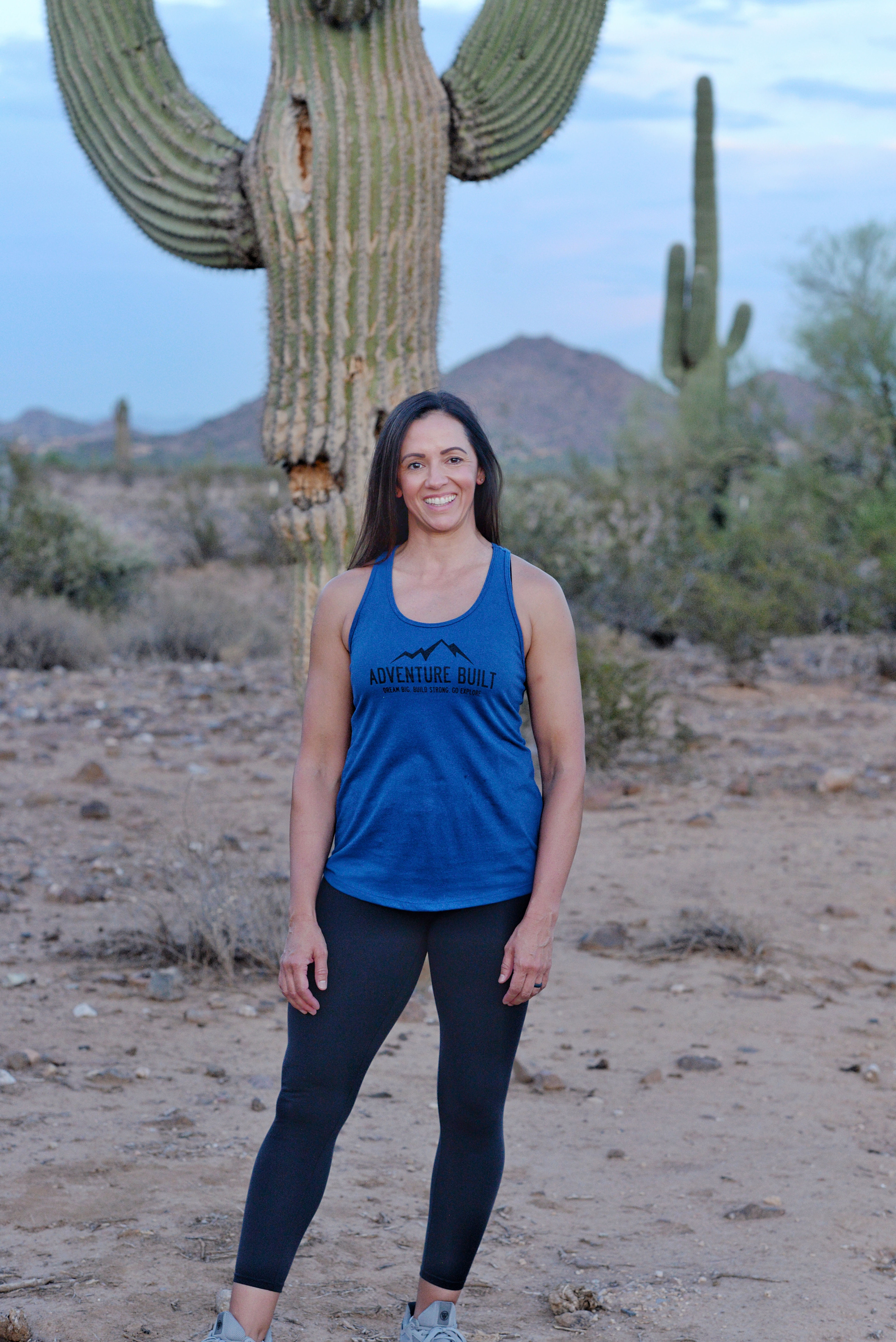 ADVENTURE BUILT WOMENS RACER BACK TANK
