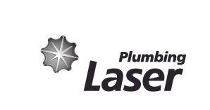 Laser Plumbing logo with starburst emblem - Glu Group client for trade services branding and print solutions
