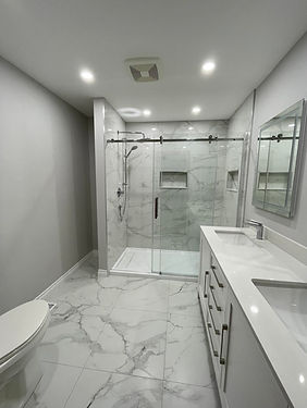 Custom bathroom renovation