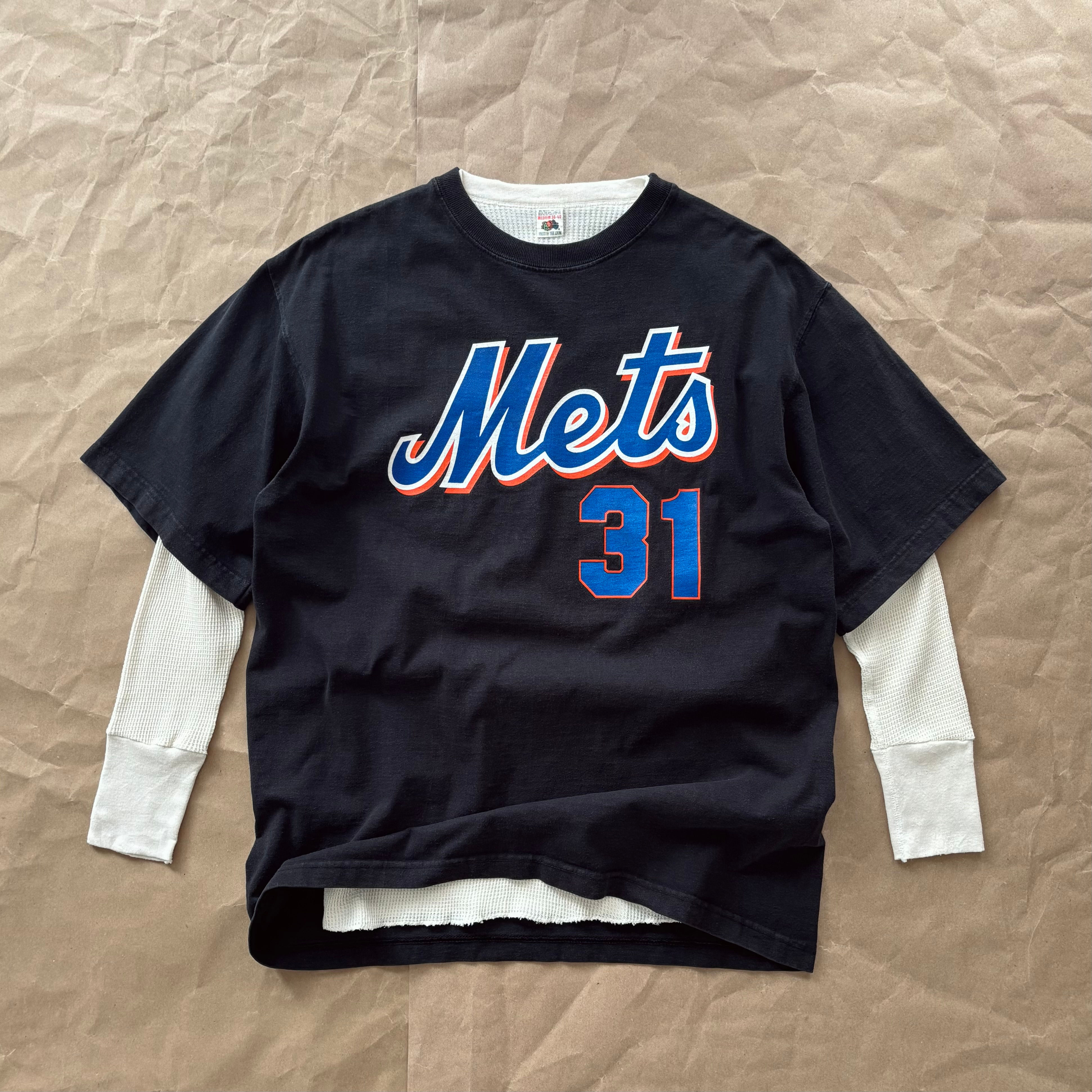Vintage Mets Tee & White Long Sleeve, M