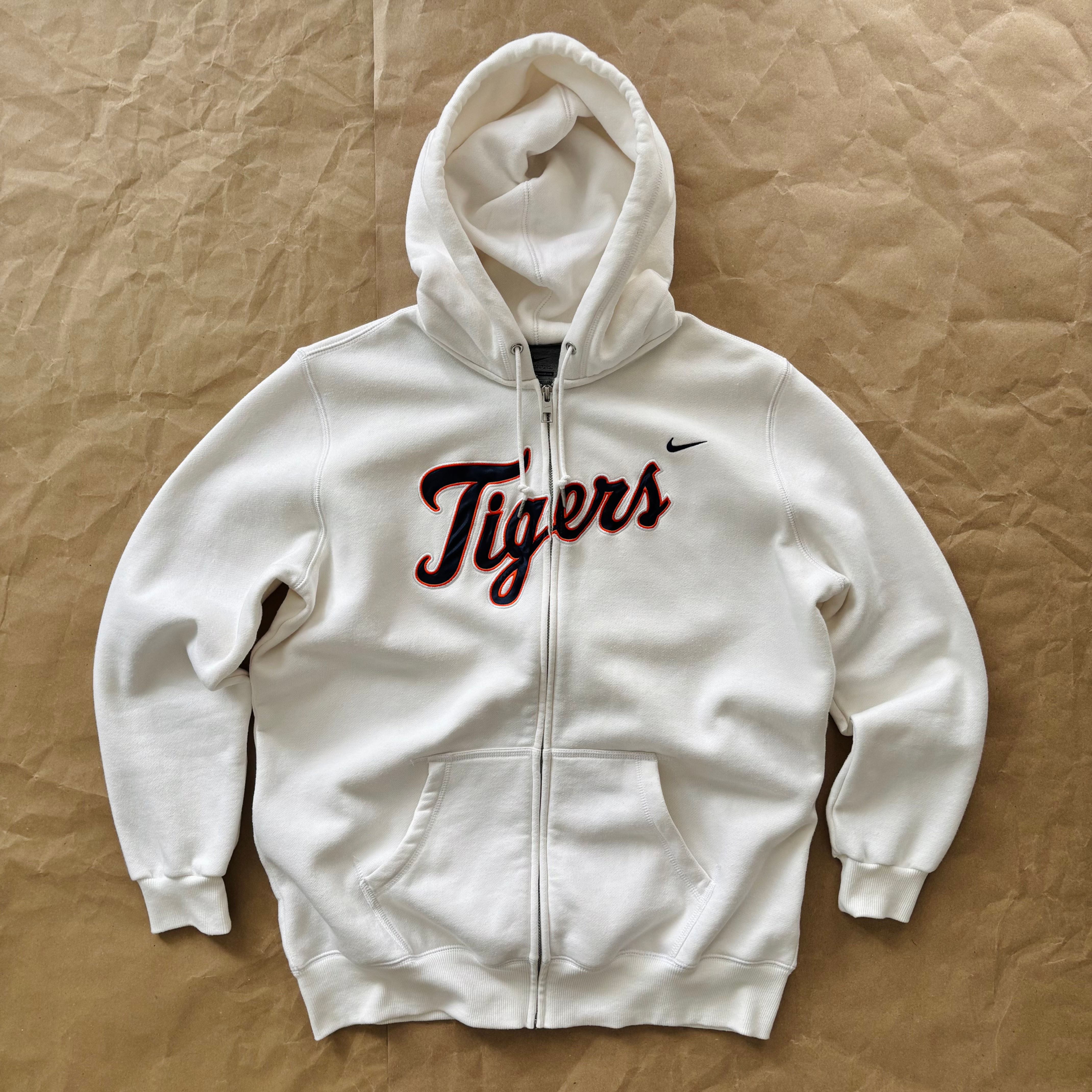 Y2K Nike Detroit Tigers Full Zip Hoodie, S-M