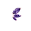 Thumbnail: Junipurr Jewelry UK rose gold decorative end featuring three marquise-cut purple amethyst in a leaf-like arra