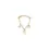 Thumbnail: Céleste Threadless End in 14K yellow gold, featuring a draped chain with three brilliant round CZs for a subtle, elegant spar