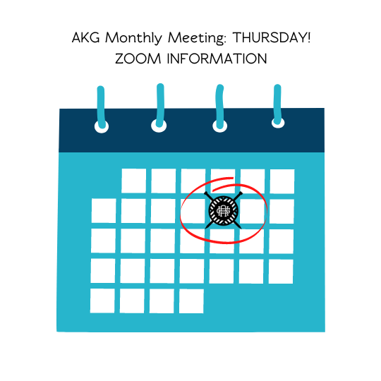 AKG Monthly Meeting (Zoom details)