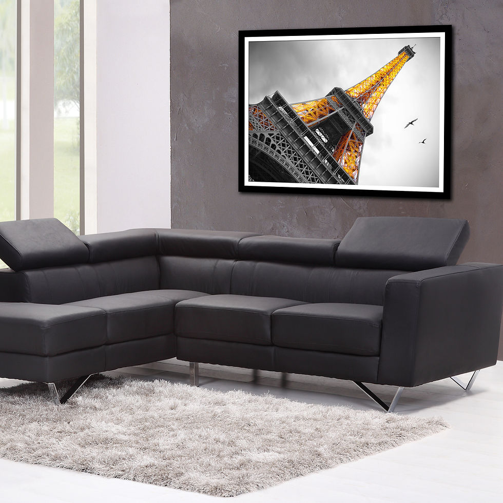 Thumbnail: Eiffel Tower at Sunset Yellow Lights Paris France Europe