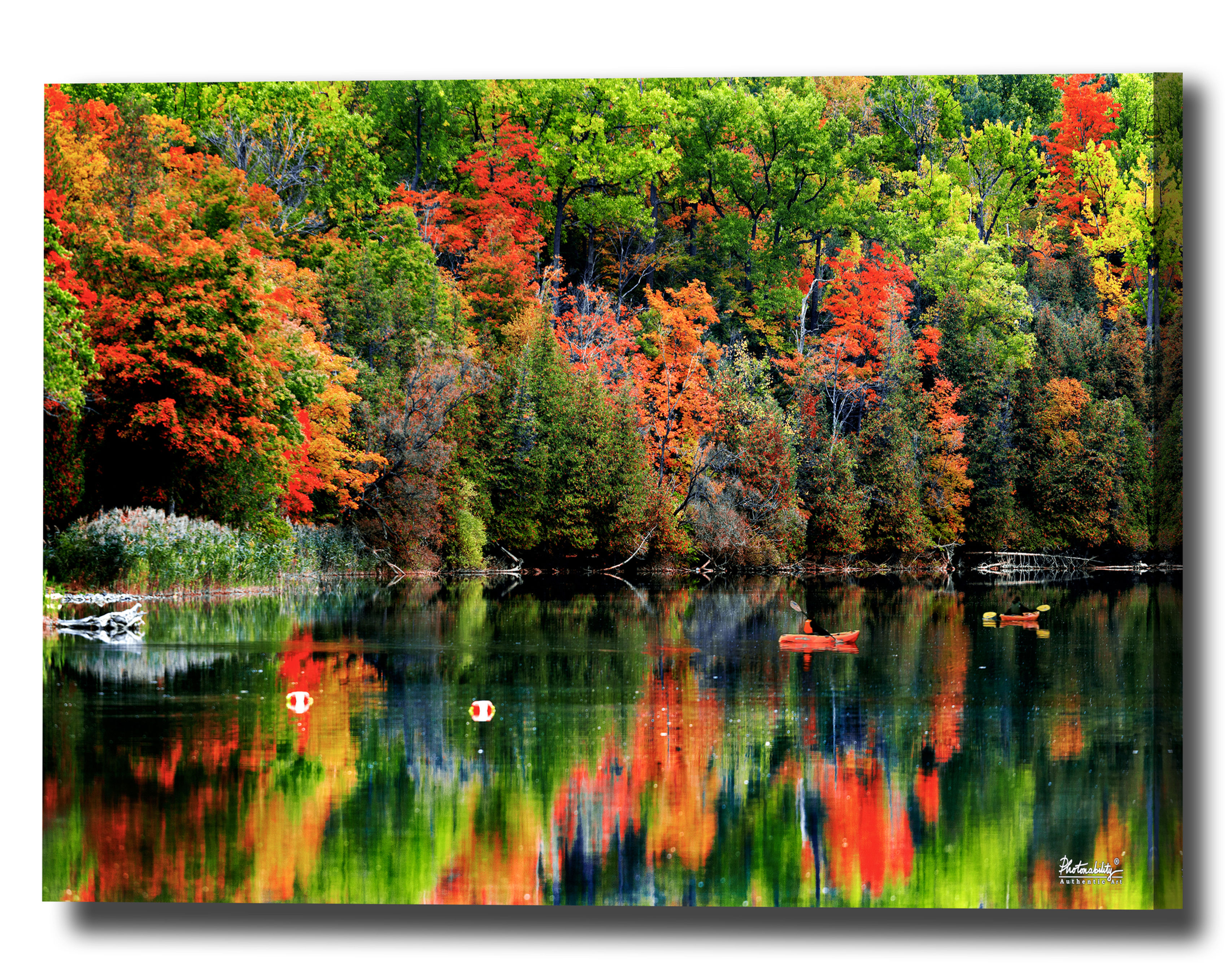 Green Lakes State Park New York Fall Foliage