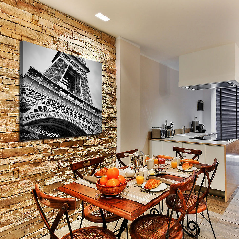 Thumbnail: Eiffel Tower Black and White Lights Paris France Europe