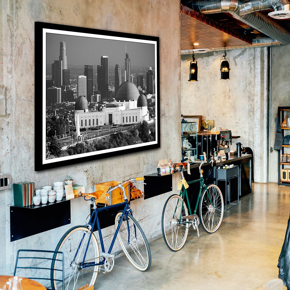 Thumbnail: Griffith Observatory at Sunset Black and White Los Angeles