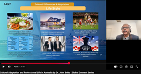 Webinar on Cultural Adaptation and Professional Life in Australia