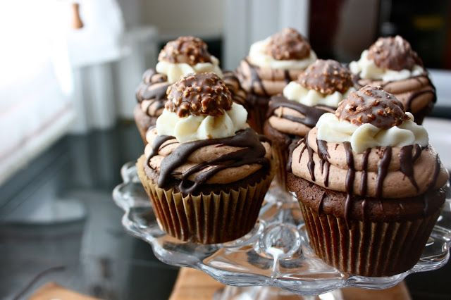 Cupcake de ferrero rocher