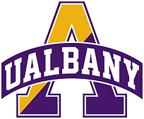 purple and yellow UAlbany logo