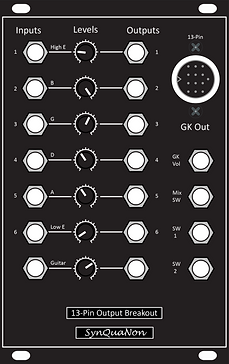 Eurorack 16HP 13-Pin Output Breakout v3.