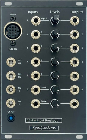 Front view of 13-pin Input Breakout Module