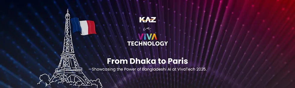 Kaz Software is in Paris to show how AI from Bangladesh is changing the world