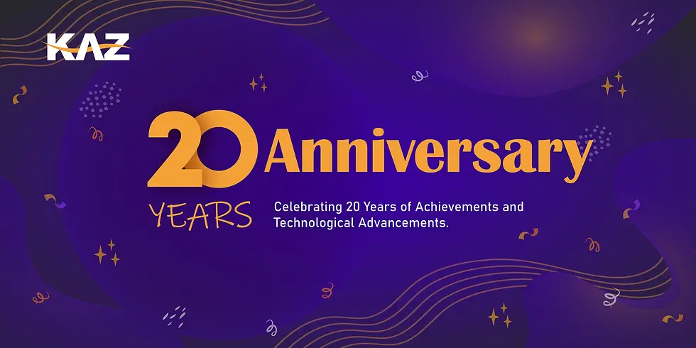 Kaz Software celebrates 20 years of innovation and excellence in the software development industry with our dedicated team in Bangladesh