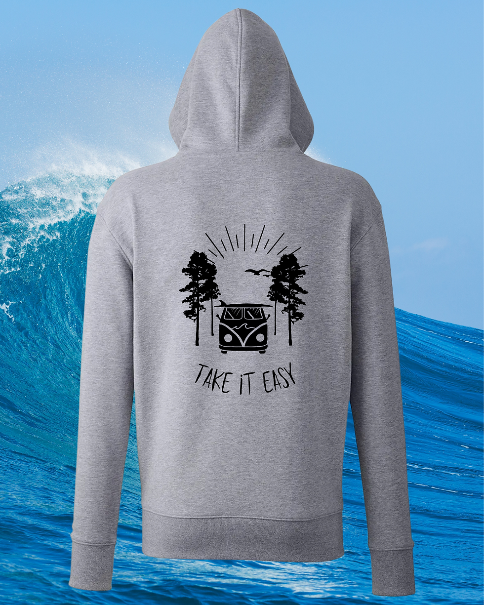 Miniature : Hoodie "Take it easy" Coton Bio