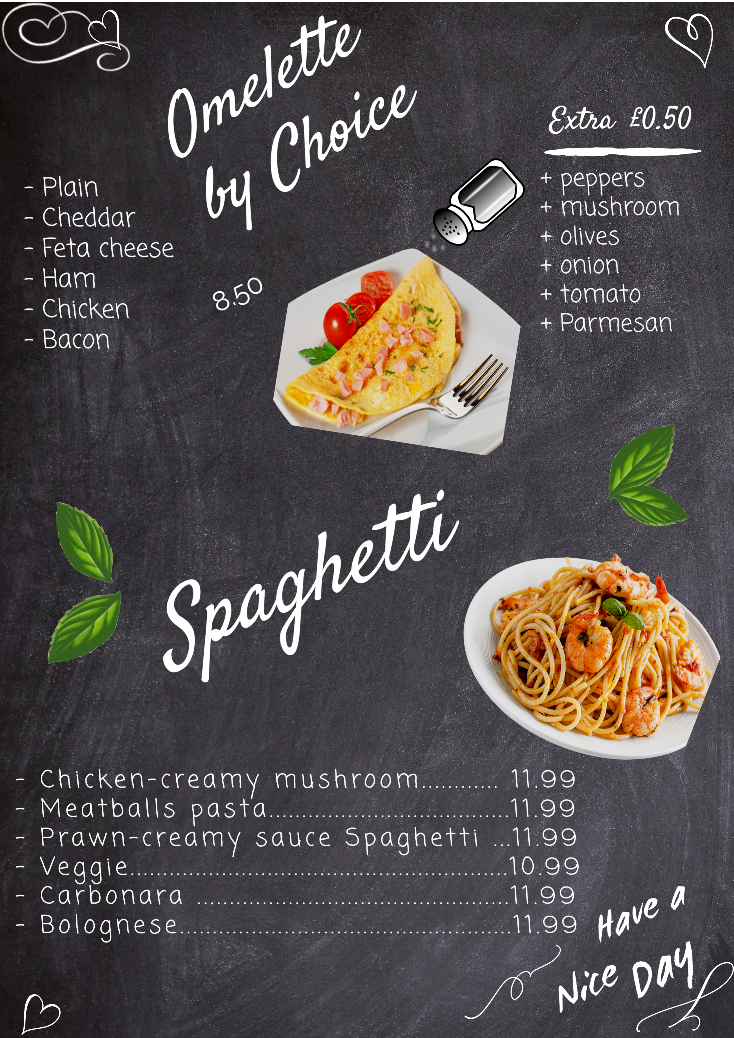 Arranged Food and Objects