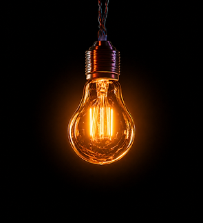 orange lightbulb