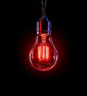 red lightbulb