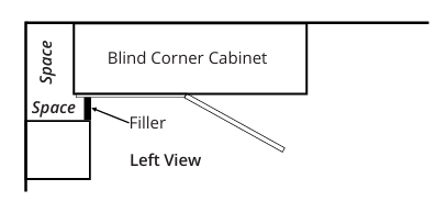 Thumbnail: SIMCOE Blind corner 39-48"Base Cabinet 