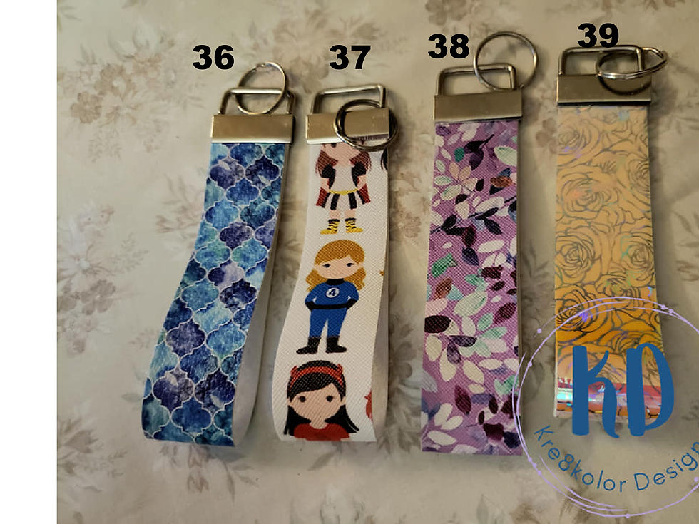 $5 Various Wristlet Keychains