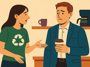 מחשבות על קיימות עסקית-חברתית ו"זאת שלא רוצים לפגוש בפינת הקפה"