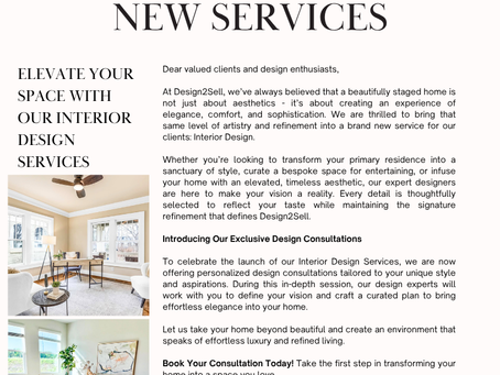 May Newsletter | Design2Sell
