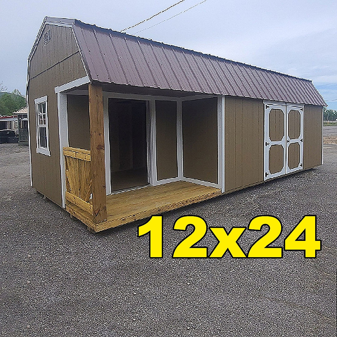 Y23 12x24 Buckskin Storage Shed