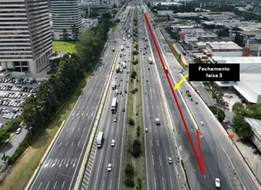 Obras na Castello Branco alteram trânsito em Alphaville a partir desta terça (24)