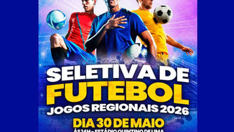 Jogos Regionais: São Roque realiza seletiva de futebol neste sábado