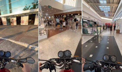 Taboão da Serra: "Influencers" invadem shopping com motos e acabam indiciados
