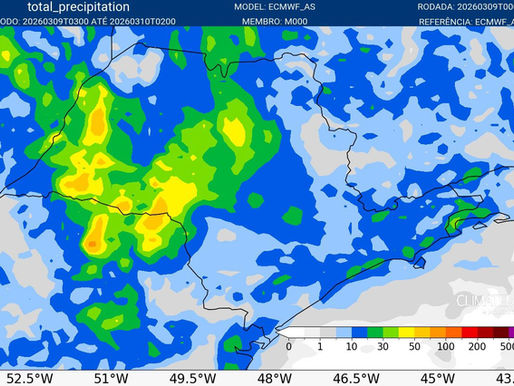 Previsão do tempo: Segunda-feira (9) começa com chuva no interior de SP e alerta para temporais à tarde