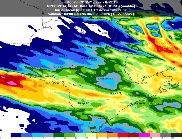 Previsão do tempo: Segunda-feira (14) começa com chuva e tempo instável em SP com alerta de deslizamentos