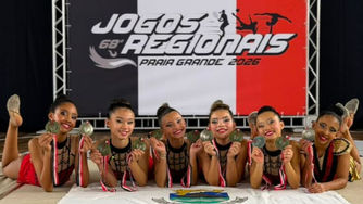 Jogos Regionais: Ginástica rítmica de Cotia brilha com três ouros