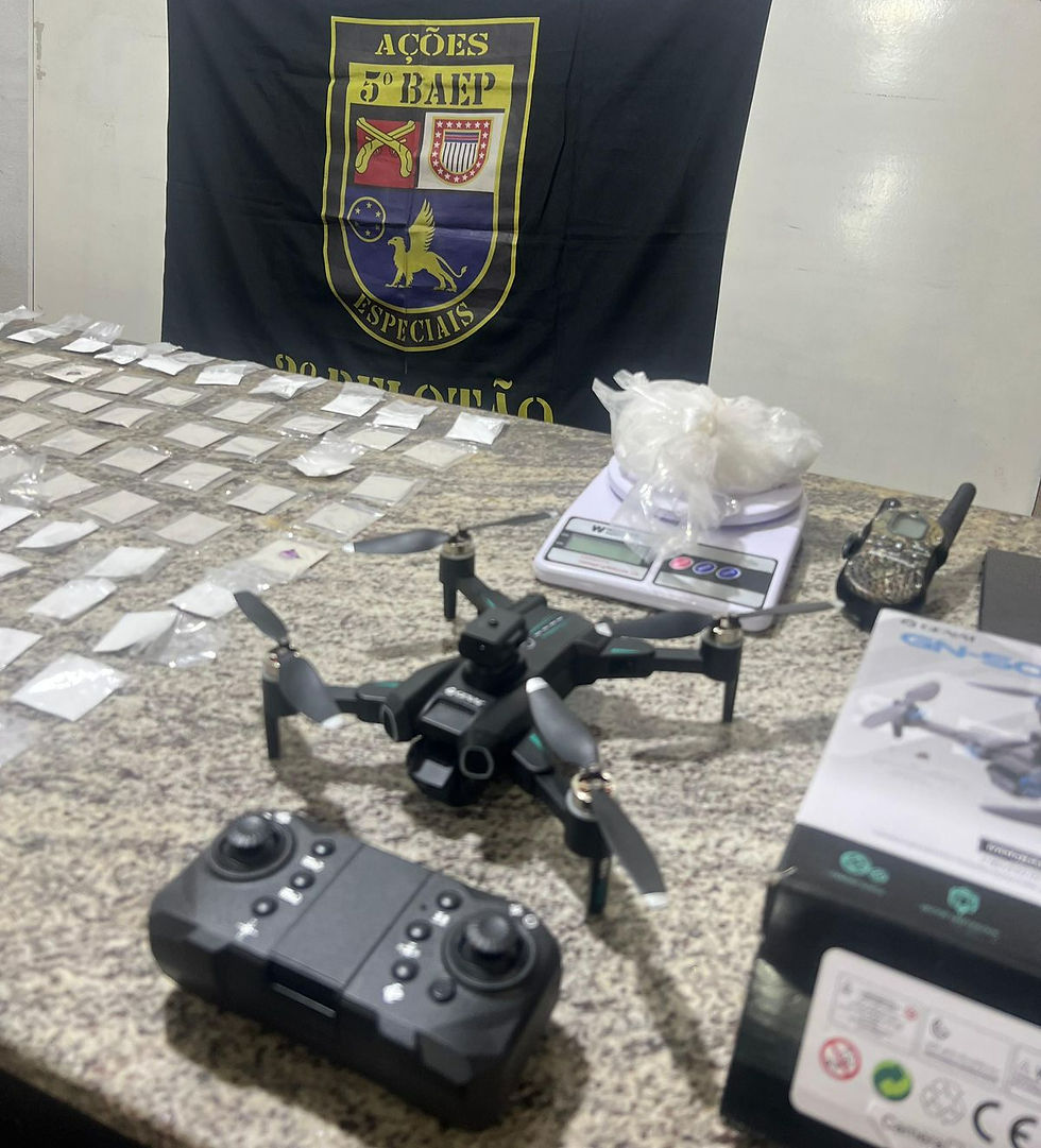 Grande operação policial apreende mais de 4,5 kg de drogas, armas e até drone em Itapevi