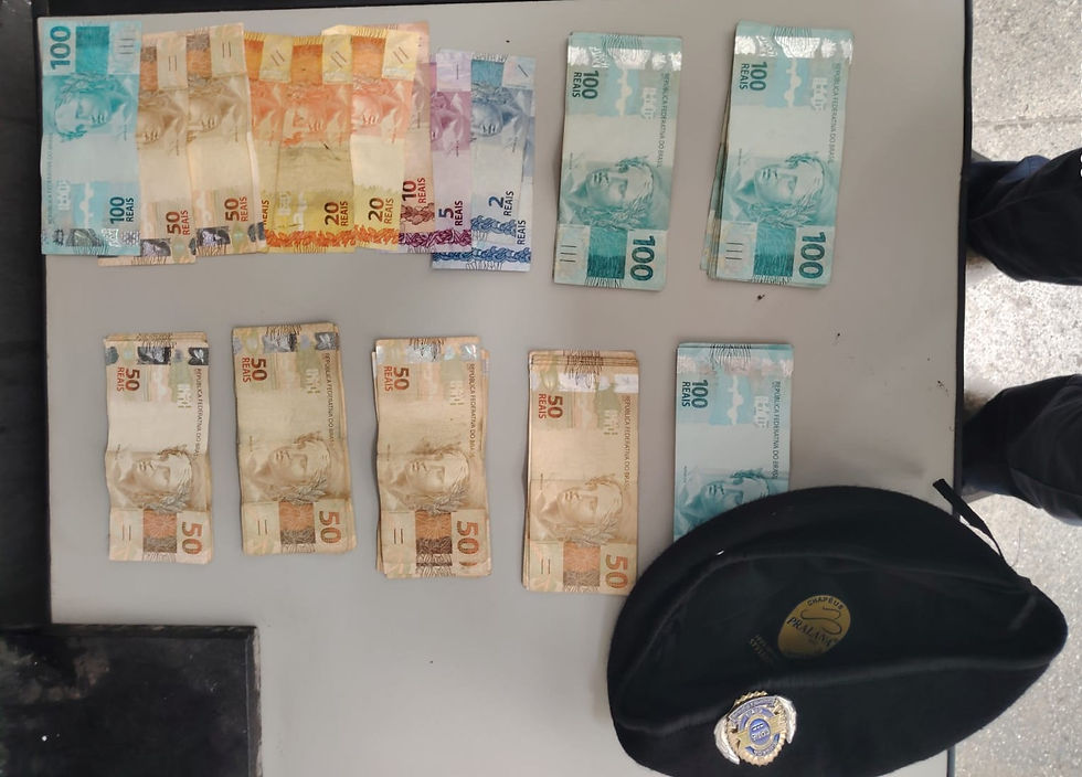 Origem do dinheiro apreendido será investigada