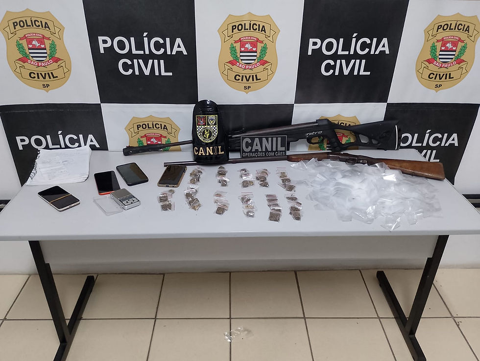 São Roque: Operação conjunta apreende drogas e armas no Pavão