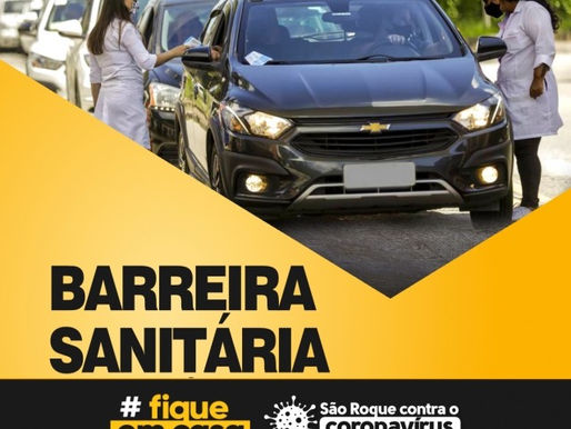 São Roque terá barreiras sanitárias de sexta a domingo