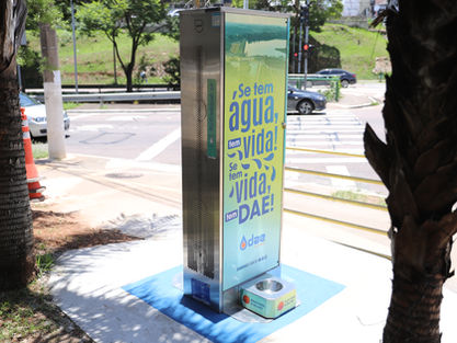 Jundiaí ganha totens de hidratação em área de grande circulação