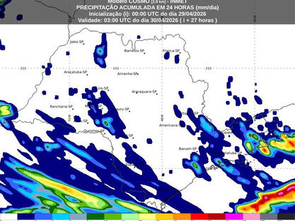 Previsão do Tempo: Cotia terá quarta-feira de nebulosidade e pancadas de chuva