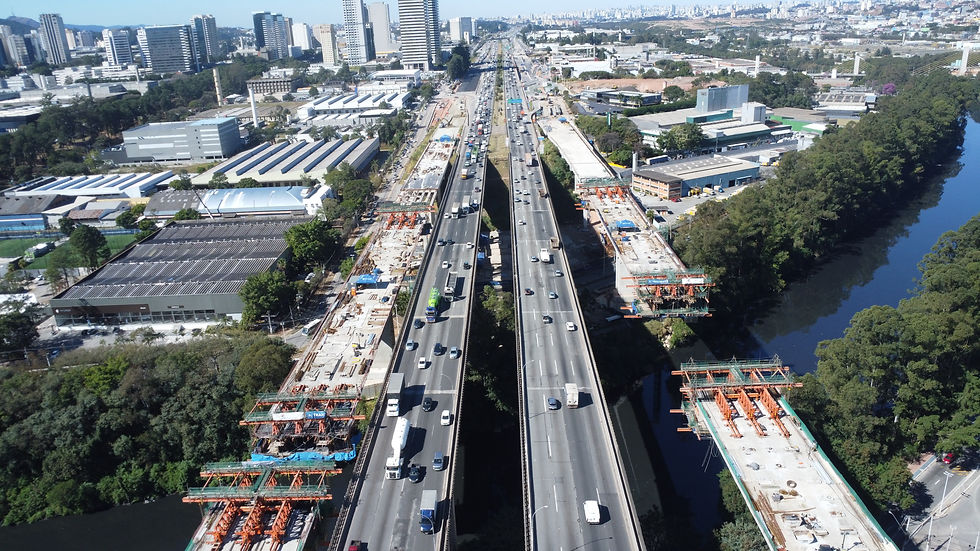 Barueri: Obras da Ponte Guilherme de Almeida entram na reta final com concretagem simultânea nos dois sentidos da Castelo Branco