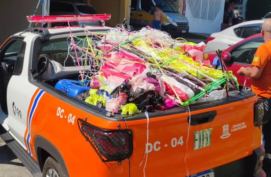 Carapicuíba: Queda de balão causa princípio de incêndio e liga alerta para temporada de seca