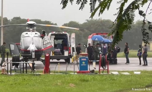 Vítimas resgatadas de avião que explodiu em Ubatuba seguem internadas