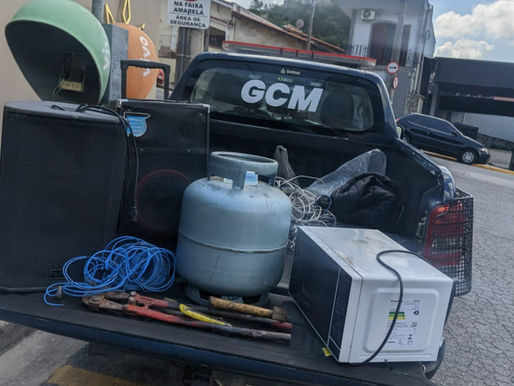 São Roque: GCM prende três indivíduos após furto e vandalismo em escola