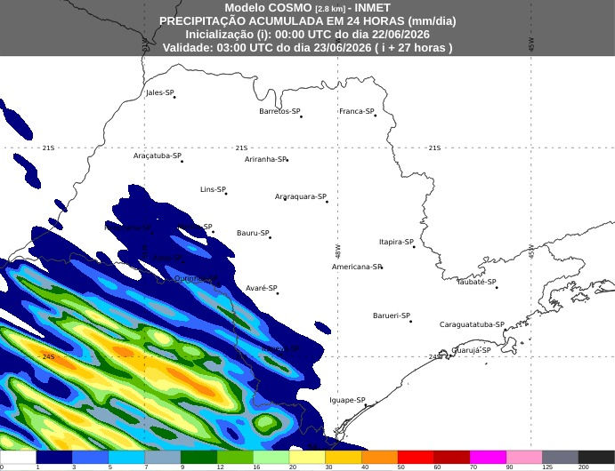 Tempo seco predomina em SP, mas aproximação de frente fria traz alerta de temporais isolados