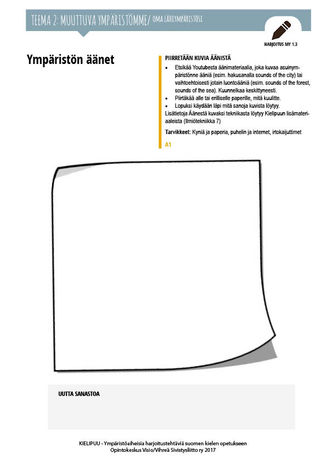 MY 1.3 Ympäristön äänet