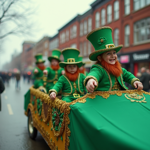 Mother Puckers Light Up Elmhurst St Patrick's Day Parade with Unforgettable Celebration!