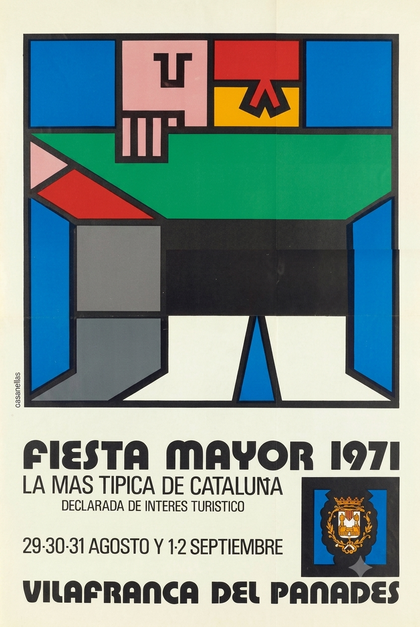 Cartell de la Festa Major de 1971, obra de Carles Casanellas.