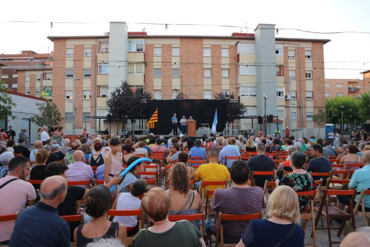Pregó de la festa del barri de l'Espirall, en una edició anterior. Foto: L'Espurna