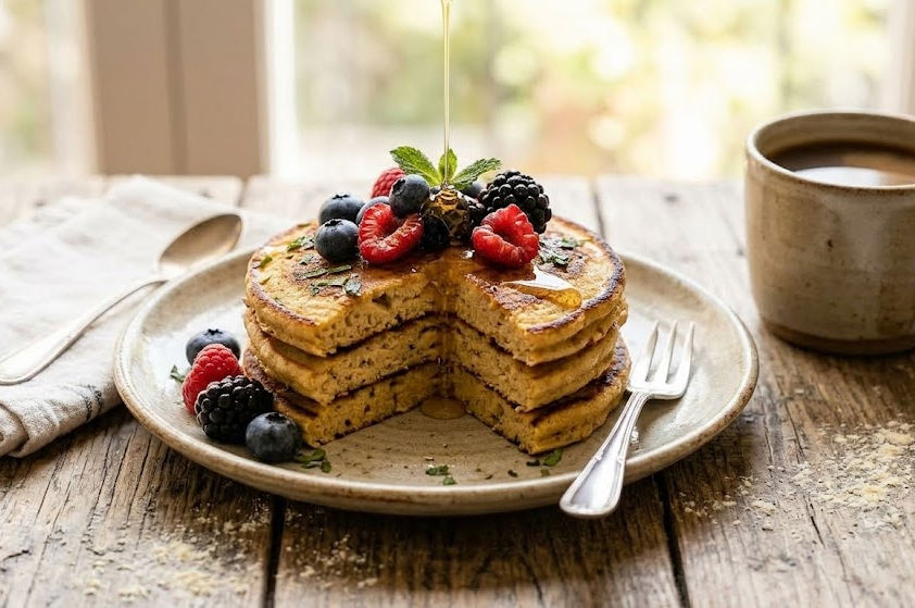 panqueques con harina de garbanzos